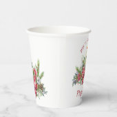 Weihnachten Blumenfreude am Kerzenbogen Pappbecher (Rechts)