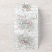 Weihnachten Blumengrün Hochzeit All In One Einladung (Außenbereich)