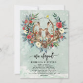 Weihnachten Blumenhaare, die wir ausliefen Einladung (Vorderseite)