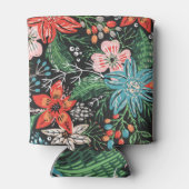 Weihnachten Blumenmuster Dosenkühler (Rückseite)