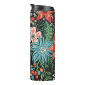 Weihnachten Blumenmuster Thermosbecher (Nach rechts gedreht)