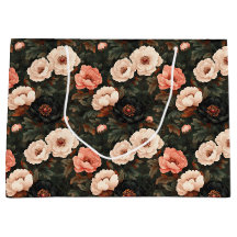 Weihnachten Blumenpeony Pink & Dark Green