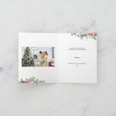 Weihnachten Blumenregen Jahreszeit Grüße 3 Foto (Innenseite)