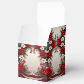 Weihnachten Blumenstrauß Canes Holiday Favor Box Geschenkschachtel (Geöffnet)