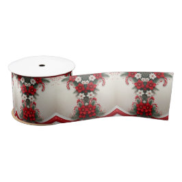 Weihnachten Blumenstrauß Canes Satin Ribbon Satinband