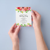 Weihnachten Blumenurlaub Flyer (Gruppe)