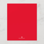 Weihnachten Blumenurlaub Flyer (Hinten)