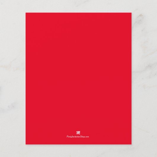 Weihnachten Blumenurlaub Flyer (Hinten)