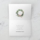 Weihnachten Blush Grüner Weihnachtskranz (Innenseite)