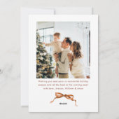 Weihnachten Boho Beige Bow Ribbon 2 Foto (Rückseite)
