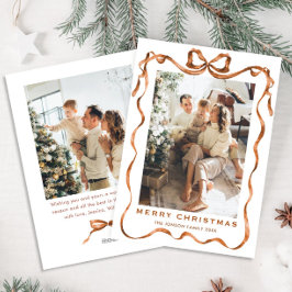 Weihnachten Boho Beige Bow Ribbon 2 Foto