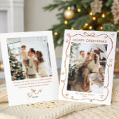 Weihnachten Boho Beige Bow Ribbon 2 Foto