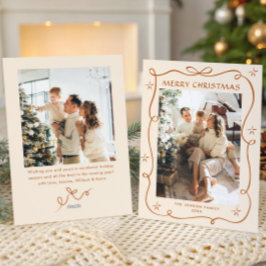 Weihnachten Boho Beige Bow Ribbon 2 Foto