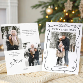 Weihnachten Boho Black Bow Ribbon 3 Foto