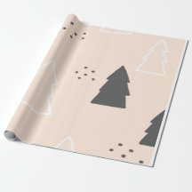 Weihnachten Boho Moderne Vintage Geschenkpapier