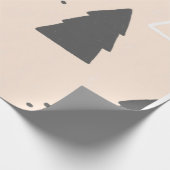 Weihnachten Boho Modernes Vintages Wrackpapier Geschenkpapier (Ecke)