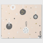 Weihnachten Boho Modernes Vintages Wrackpapier Geschenkpapier (Flach)