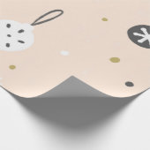 Weihnachten Boho Modernes Vintages Wrackpapier Geschenkpapier (Ecke)