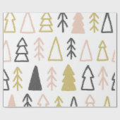 Weihnachten Boho Modernes Vintages Wrackpapier Geschenkpapier (Flach)