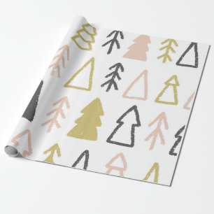 Weihnachten Boho Modernes Vintages Wrackpapier Geschenkpapier