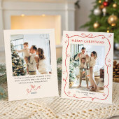 Weihnachten Boho Red Bow Ribbon 2 Foto