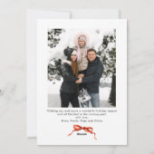 Weihnachten Boho Red Bow Ribbon 2 Foto (Rückseite)