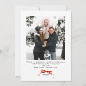 Weihnachten Boho Red Bow Ribbon 2 Foto (Rückseite)