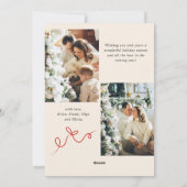 Weihnachten Boho Red Bow Ribbon 3 Foto (Rückseite)