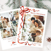 Weihnachten Boho Red Bow Ribbon 5 Foto