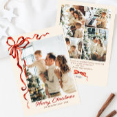 Weihnachten Boho Red Bow Ribbon 5 Foto