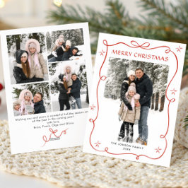 Weihnachten Boho Red Bow Ribbon 5 Foto