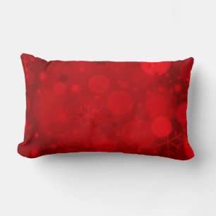 Weihnachten Bokeh, Red Lumbar Throw Kissen