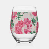 Weihnachten Bonanza Floral Weinglas Ohne Stiel (Rechts)