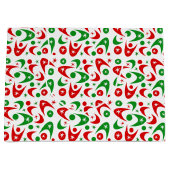 Weihnachten-Boomerangs Große Geschenktüte (Vorderseite)