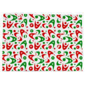 Weihnachten-Boomerangs Große Geschenktüte (Rückseite)