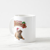 Weihnachten Bordeauxdog Kaffeetasse (Vorderseite Links)