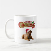 Weihnachten Bordeauxdog Kaffeetasse (Links)