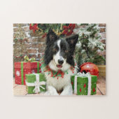 Weihnachten - Border-Collie - Jessup Puzzle (Horizontal)