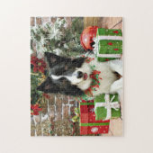 Weihnachten - Border-Collie - Jessup Puzzle (Vertikal)