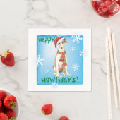 Weihnachten Borzoi Napkins Serviette (Beispiel)