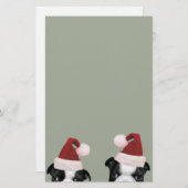 Weihnachten-Boston-Terrier Briefpapier (Vorne/Hinten)