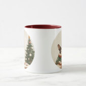 Weihnachten Boston Terrier Hund Tasse (Zentrum)