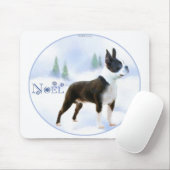 Weihnachten Boston Terrier Mousepad (Mit Mouse)