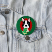 Weihnachten Bostons Terrier Button (Beispiel)
