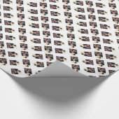 Weihnachten Bostons Terrier Geschenkpapier (Ecke)