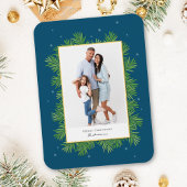 Weihnachten Botanicals Grüne Einfaches Elegantes F Magnet