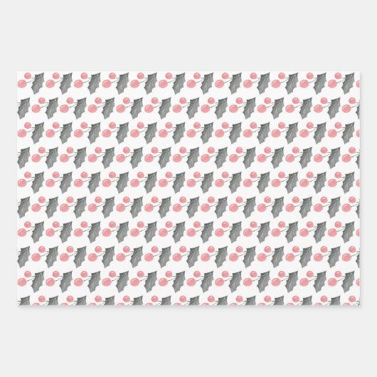 Weihnachten Botanisch Geschenkpapier Set (Vorderseite 3)