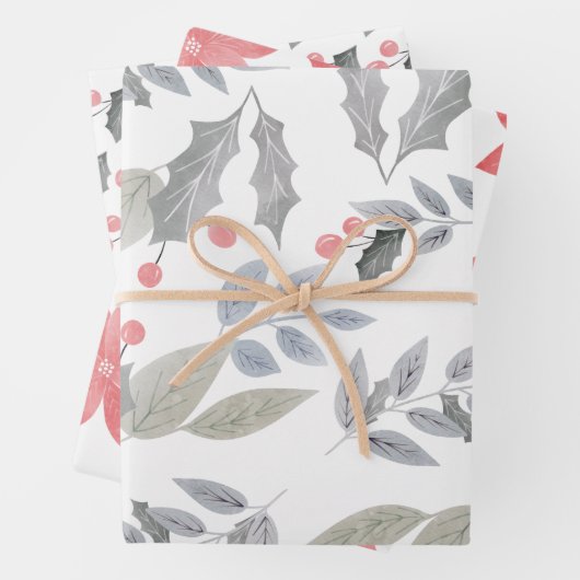 Weihnachten Botanisch Geschenkpapier Set (Beispiel)