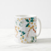 Weihnachten Botanische Holzplanen Kaffeetasse (VorderseiteRechts)