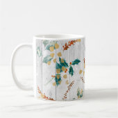 Weihnachten Botanische Holzplanen Kaffeetasse (Links)